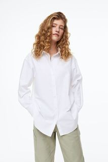 Оксфордская рубашка H&amp;M, белый H&M