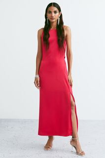 Платье без бретелек H&amp;M, ярко-розовый H&M