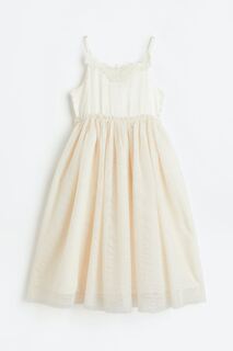 Платье из тюля H&amp;M, крем/бабочки H&M
