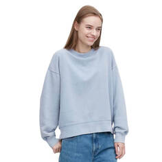 Свитшот Uniqlo Cotton Crew Neck, голубой