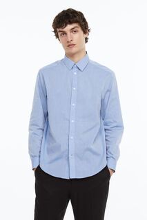Рубашка стандартного кроя Easy Iron H&amp;M, светло-синий H&M