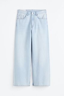 Свободные джинсы Bootcut H&amp;M, светло-голубой деним H&M
