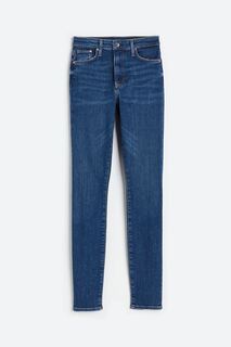 Формирование высоких джинсов H&amp;M, темно-синий деним H&M
