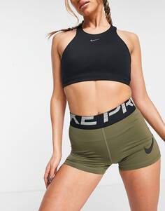 3-дюймовые шорты цвета хаки Nike Pro Training GRX