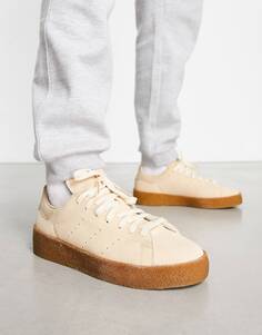 Бежевые кроссовки adidas Originals Stan Smith Crepe