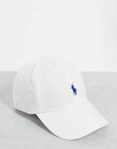 Белая бейсболка с логотипом Polo Ralph Lauren