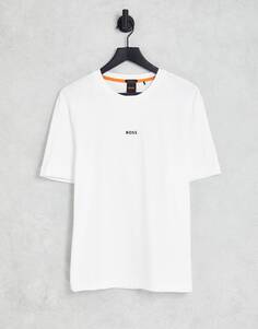 Белая футболка Boss Tchup