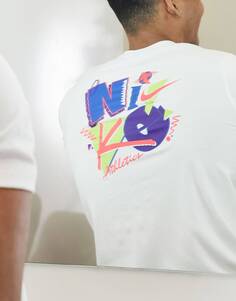 Белая футболка с рисунком на спине в стиле 90-х Nike Training
