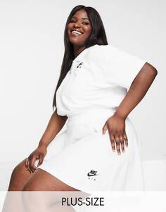 Белая юбка из пике Nike Air Plus