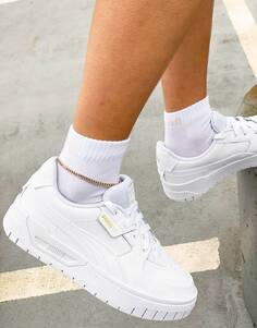 Белые массивные кроссовки Puma Cali Dream