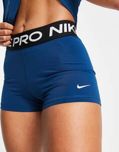 Бирюзово-синие шорты Nike Training Pro 365 Dri-FIT шириной 3 дюйма