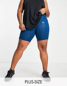 Бирюзово-синие шорты-леггинсы Nike Training Plus Icon Clash One Dri-FIT