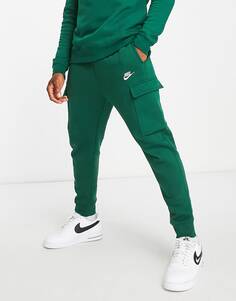 Зеленые джоггеры-карго Nike Club
