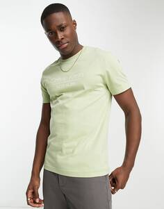 Зеленая футболка с логотипом Calvin Klein