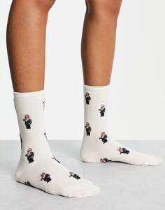 Кремовые носки с круглым вырезом от Polo Ralph Lauren