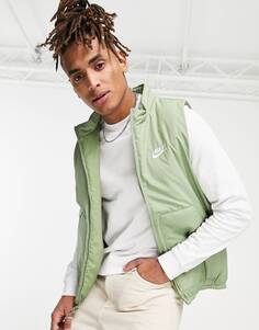 Зеленая плетеная куртка Nike Club