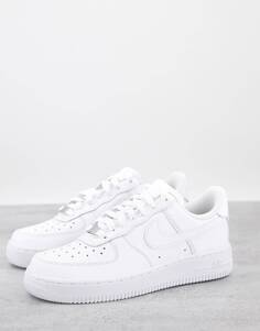 Кроссовки Nike Air Force 1 &apos;07 тройного белого цвета