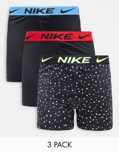 Набор из 3 боксеров Nike черного и разного цвета