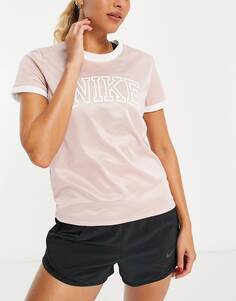 Светло-розовая футболка с логотипом Nike Running Swoosh Run Dri-FIT