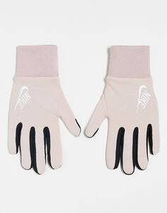 Розовые женские флисовые перчатки Nike Club
