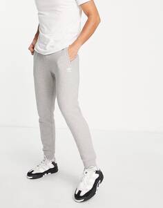 Мужские джоггеры спортивные Adidas Originals Essentials Small Logo, светло-серый