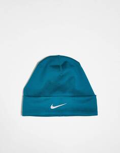 Синяя шапка унисекс с манжетами Nike Training