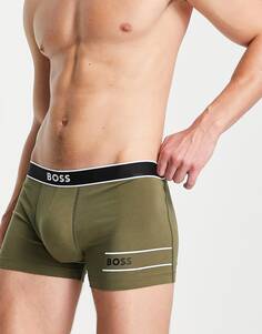 Темно-зеленые плавки BOSS Bodywear 24 Logo