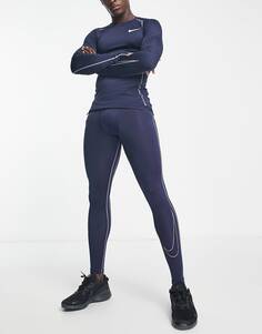 Темно-синие тайтсы Nike Training Pro Dri-FIT
