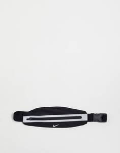 Узкая поясная сумка Nike Running черного цвета