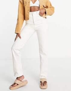 Узкие прямые джинсы Levi&apos;s 70-х годов с высокой талией цвета экрю Levis