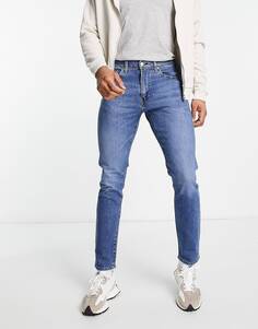 Узкие зауженные джинсы Levi&apos;s 512 цвета пеликановой ржавчины средней степени потертости Levis