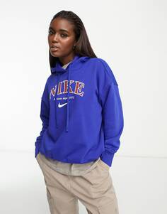 Худи темно-синего цвета из флиса Nike Unisex Varsity Phoenix