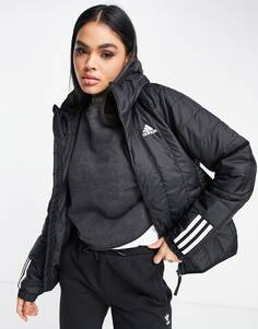 Черная легкая пуховая куртка с капюшоном adidas Outdoor Itavic