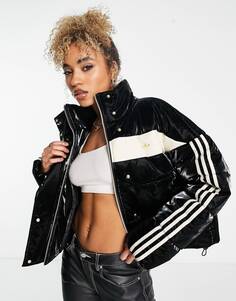 Черная пуховая куртка adidas Originals &apos;ski chic&apos;