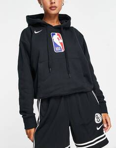 Черная укороченная худи Nike Basketball NBA N31