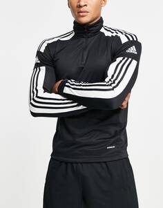 Черная толстовка на молнии adidas Football Squadra 21