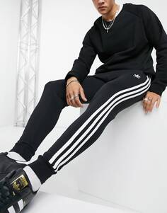 Дубль Мужские джоггеры Adidas Originals Adicolor Skinny, черный