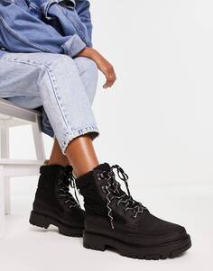 Черные ботинки на шнуровке Levi&apos;s Solvi Sherpa Levis