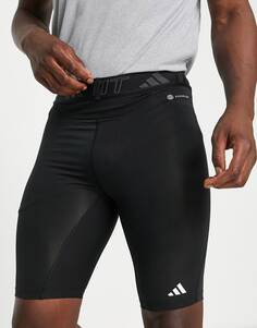 Черные облегающие шорты adidas Training Tech