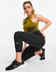 Черные укороченные леггинсы с высокой посадкой Nike Training Dri-FIT