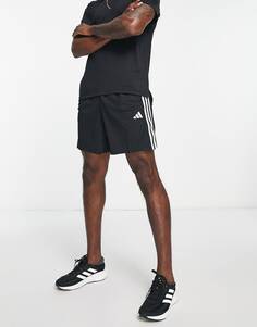 Черные шорты с 3 полосками adidas Training Train Essentials