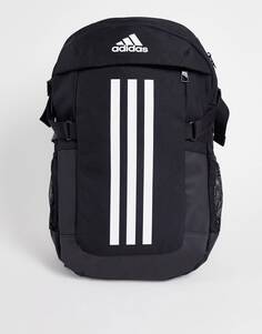 Черный рюкзак с 3 полосками adidas Training