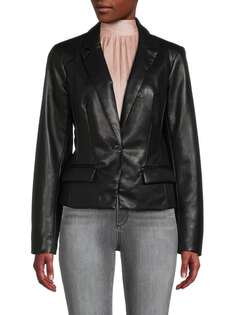 Куртка Calvin Klein из искусственной кожи, черный