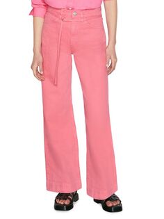 Мешковатые джинсы Frame с высокой посадкой, розовый