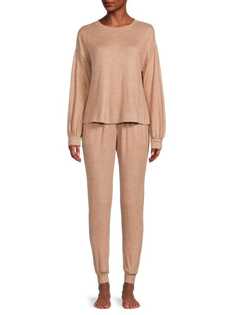 Комплект пижамный Sanctuary из топа и брюк из 2 предметов, светло-коричневый