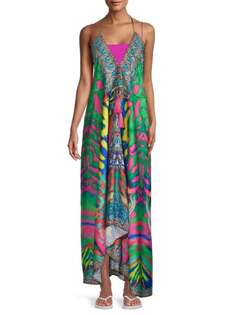 Платье макси с абстрактным принтом и вырезом халтер Ranee&apos;s Rainbow Ranee's