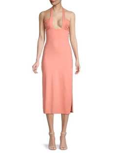 Платье миди Bardot с открытой спиной guilia, оранжевый