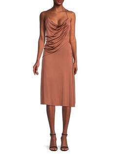 Платье-комбинация ET OCHS с вырезом халтер nora, сlay