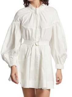 Платье-рубашка Acler с пышными рукавами marquis, ivory