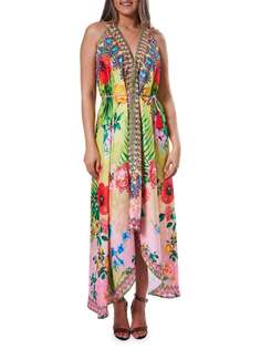 Платье Ranee&apos;s пляжное с цветочным принтом и вырезом халтер, мультиколор Ranee's